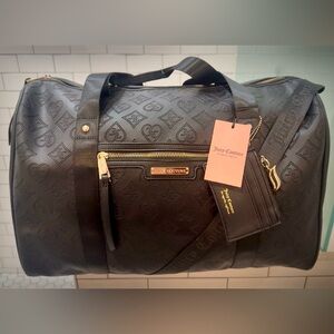 NWT JUICY COUTURE ROSIE WEEKENDER BAG WITH CARD HOLDER IN COLOR "LIQUORICE."